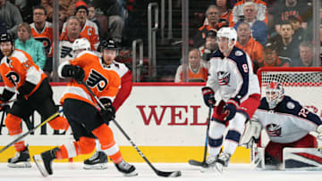 PHILADELPHIA, PA - FEBRUARY 22: Michael Raffl