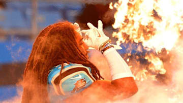 CHARLOTTE, NC - NOVEMBER 17: Tre Boston #33 of the Carolina Panthers takes the field before their game against the New Orleans Saints at Bank of America Stadium on November 17, 2016 in Charlotte, North Carolina. (Photo by Grant Halverson/Getty Images)