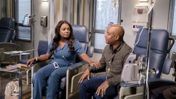 CHICAGO MED -- "Too Close to the Sun" Episode 508 -- Pictured: (l-r) Marlyne Barrett as Maggie Lockwood, Charles Malik Whitfield as Ben Campbell -- (Photo by: Adrian Burrows/NBC)