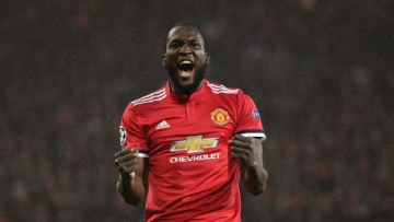 MANCHESTER, ENGLAND - SEPTEMBER 12: Romelu Lukaku of Manchester United celebrates scoring his sides second goal during the UEFA Champions League group A match between Manchester United and FC Basel at Old Trafford on September 12, 2017 in Manchester, United Kingdom. (Photo by Shaun Botterill/Getty Images)