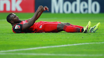 ZAPOPAN, MEXICO - APRIL 25: Jozy Altidore of Toronto FC reacts during the second leg match of the final between Chivas and Toronto FC as part of CONCACAF Champions League 2018 at Akron Stadium on April 25, 2018 in Zapopan, Mexico. (Photo by Hector Vivas/Getty Images)