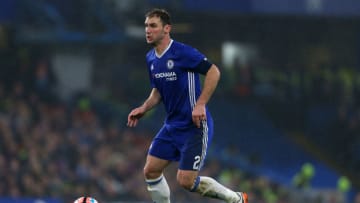 LONDON, ENGLAND - JANUARY 08: Branislav Ivanovic of Chelsea during the Emirates FA Cup Third Round between Chelsea and Peterborough United at Stamford Bridge on January 8, 2017 in London, England. (Photo by Catherine Ivill - AMA/Getty Images)