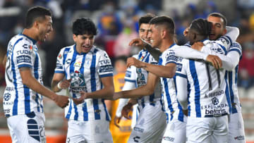 Pachuca had plenty to celebrate last week, defeating the Tigres to move to the top of the table. (Photo by Jaime Lopez/Jam Media/Getty Images)