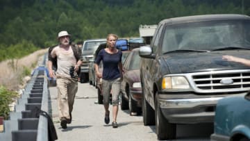 Dale (Jeffrey DeMunn) and Andrea (Laurie Holden)- The Walking Dead - Season 2, Episode 1 - Photo Credit: Gene Page/AMC -TWD_201_0608_0401
