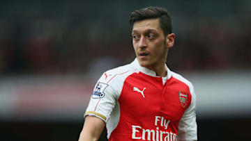 LONDON, ENGLAND - APRIL 02: Mesut Ozil of Arsenal looks on during the Barclays Premier League match between Arsenal and Watford at Emirates Stadium on April 2, 2016 in London, England. (Photo by Ian Walton/Getty Images)