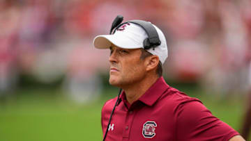South Carolina football coach Shane Beamer. Mandatory Credit: Dale Zanine-USA TODAY Sports