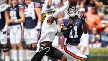 Auburn footballAlabama State Hornets defensive back Jacquez Payton (4) deflects a pass intended for Auburn Tigers wide receiver Shedrick Jackson (11) at Jordan-Hare Stadium in Auburn, Ala., on Saturday, Sept. 11, 2021. Auburn Tigers leads Alabama State Hornets 20-0 at halftime.