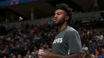 MINNEAPOLIS, MN - NOVEMBER 23: Jordan Bell #7 of the Minnesota Timberwolves. Copyright 2019 NBAE (Photo by David Sherman/NBAE via Getty Images)