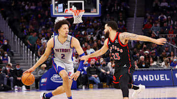 Cade Cunningham #2 of the Detroit Pistons. (Photo by Mike Mulholland/Getty Images)