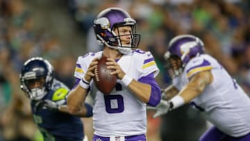 SEATTLE, WA - AUGUST 18: Quarterback Taylor Heinicke