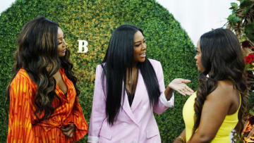 THE REAL HOUSEWIVES OF ATLANTA -- Pictured: (l-r) Cynthia Bailey, Kenya Moore, Kandi Burruss -- (Photo by: Annette Brown/Bravo)