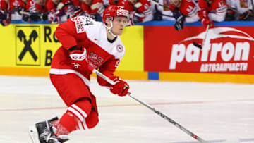 MOSCOW, RUSSIA - MAY 15: Nikolaj Ehlers #24 of Denmark skates against Czech Republic at Ice Palace on May 15, 2016 in Moscow, Russia. (Photo by Anna Sergeeva/Getty Images)