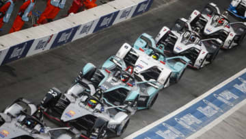 HAINAN ISLAND, CHINA - MARCH 23: Mitch Evans (NZL), Panasonic Jaguar Racing, Jaguar I-Type 3 during the 2019 Sanya E-Prix as part of Formula E 2019 season on March 23, 2019 in Hainan Island, China. (Photo by Andrew Ferraro/Jaguar Racing/Getty Images)