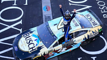 LOUDON, NEW HAMPSHIRE - JULY 21: Kevin Harvick, driver of the #4 Busch Beer/National Forest Foundation Ford (Photo by Chris Trotman/Getty Images)