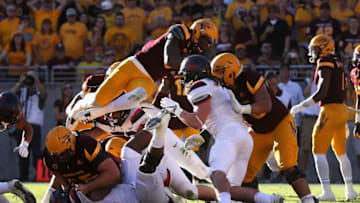 TEMPE, AZ - NOVEMBER 25: Running back Kalen Ballage