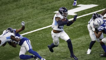Tennessee Titans running back Derrick Henry (Photo by Michael Hickey/Getty Images)