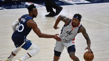 Washington Wizards Bradley Beal Josh Okogie. Mandatory Credit: Brad Mills-USA TODAY Sports