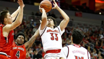 LOUISVILLE, KY - NOVEMBER 24: Jordan Nwora