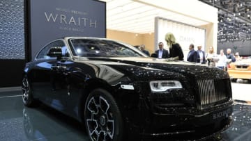 GENEVA, SWITZERLAND - MARCH 02: A Rolls-Royce Wraith Black Badge is displayed during the Geneva Motor Show 2016 on March 2, 2016 in Geneva, Switzerland. (Photo by Harold Cunningham/Getty Images)