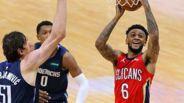 Nickeil Alexander-Walker #6 of the New Orleans Pelicans (Photo by Jonathan Bachman/Getty Images)