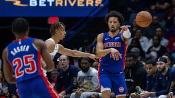 Detroit Pistons guard Cade Cunningham (2) Credit: Stephen Lew-USA TODAY Sports