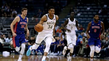 MILWAUKEE, WI - OCTOBER 13: Giannis Antetokounmpo