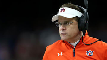 NEW ORLEANS, LA - JANUARY 02: Head coach Gus Malzahn of the Auburn Tigers talks with the officials during the Allstate Sugar Bowl at the Mercedes-Benz Superdome on January 2, 2017 in New Orleans, Louisiana. (Photo by Matthew Stockman/Getty Images)