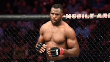 LAS VEGAS, NV - JULY 07: Francis Ngannou of Cameroon stands in the Octagon before facing Derrick Lewis in their heavyweight fight during the UFC 226 event inside T-Mobile Arena on July 7, 2018 in Las Vegas, Nevada. (Photo by Josh Hedges/Zuffa LLC/Zuffa LLC via Getty Images)