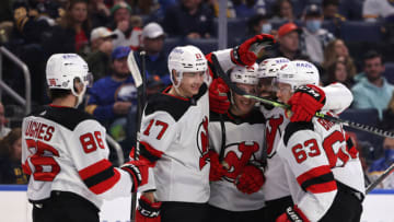 New Jersey Devils center Yegor Sharangovich (17): Timothy T. Ludwig-USA TODAY Sports