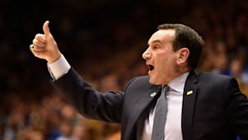 Duke basketball head coach Mike Krzyzewski (Photo by Grant Halverson/Getty Images)