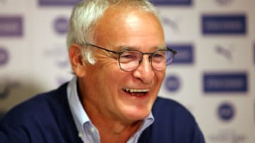 LEICESTER, ENGLAND - AUGUST 05: Leicester City manager Claudio Ranieri talks to the media before the Community Shield match versus Manchester United during the Leicester City Training and Press Conference at Belvoir Drive Training Complex on August 05 , 2016 in Leicester, United Kingdom. (Photo by Plumb Images/Leicester City FC via Getty Images)