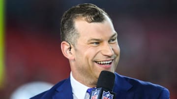 CLEVELAND, OH - SEPTEMBER 20: Former Cleveland Browns offensive lineman Joe Thomas talks with the NFL Network prior to the game between the New York Jets and the Cleveland Browns at FirstEnergy Stadium on September 20, 2018 in Cleveland, Ohio. (Photo by Jason Miller/Getty Images) Joe Thomas