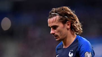 PARIS, FRANCE - NOVEMBER 14: Antoine Griezmann of France looks on during the UEFA Euro 2020 Qualifier between France and Moldova on November 14, 2019 in Paris, France. (Photo by Aurelien Meunier/Getty Images)