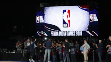 MUMBAI, INDIA - OCTOBER 3: Nate McMillan of the Indiana Pacers speaks to the media prior to practice at the NCSI Dome on October 3, 2019 in Mumbai, India. NOTE TO USER: User expressly acknowledges and agrees that, By downloading and or using this Photograph, user is consenting to the terms and conditions of the Getty Images License Agreement. Mandatory Copyright Notice: Copyright 2019 NBAE (Photo by Jeff Haynes/NBAE via Getty Images)