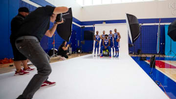 Josh Richardson, Ben Simmons, Joel Embiid, Tobias Harris, Al Horford | Philadelphia 76ers (Photo by Mitchell Leff/Getty Images)