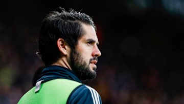 Real Madrid CF midfielder Isco (22) during the match RCD Espanyol against Real Madrid CF, for the round 21 of the Liga Santander, played at RCD Espanyol Stadium on 27th January 2018 in Barcelona, Spain. (Credit: Mikel Trigueros/Urbanandsport / NurPhoto via Getty Images) -- (Photo by Urbanandsport/NurPhoto via Getty Images)