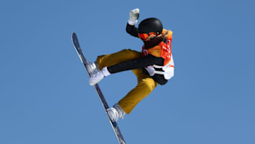 PYEONGCHANG-GUN, SOUTH KOREA - FEBRUARY 12: Silje Norendal of Norway competes in the Snowboard Ladies' Slopestyle Final on day three of the PyeongChang 2018 Winter Olympic Games at Phoenix Snow Park on February 12, 2018 in Pyeongchang-gun, South Korea. (Photo by Clive Rose/Getty Images)