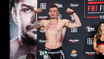 Austin Vanderford weighs in ahead of Bellator 215 (photo by Bellator)