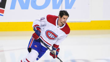 CALGARY, CANADA - DECEMBER 1: Sean Monahan #91 of the Montreal Canadiens in action against the Calgary Flames during an NHL game at Scotiabank Saddledome on December 1, 2022 in Calgary, Alberta, Canada. (Photo by Derek Leung/Getty Images)