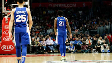 Ben Simmons, Joel Embiid | Philadelphia 76ers (Photo by Chris Elise/NBAE via Getty Images)