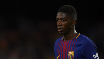 BARCELONA, SPAIN - SEPTEMBER 09: Ousmane Dembele of Barcelona looks on after the La Liga match between Barcelona and Espanyol at Camp Nou on September 9, 2017 in Barcelona, Spain. (Photo by Manuel Queimadelos Alonso/Getty Images)