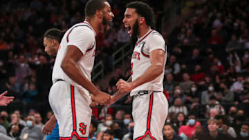 St. John's basketball forwards Julian Champagnie and Joel Soriano (Wendell Cruz-USA TODAY Sports)