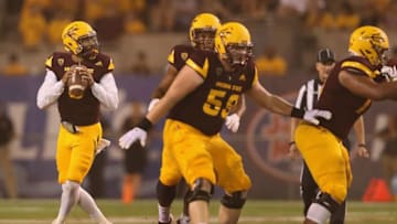 TEMPE, AZ - AUGUST 31: Quarterback Manny Wilkins