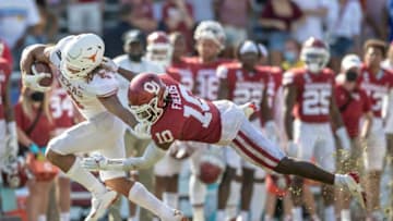 Jordan Whittington, Texas Football. [RICARDO B. BRAZZIELL/AMERICAN-STATESMAN]Texas Vs Ou