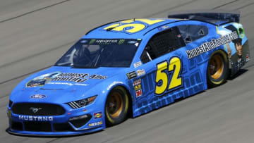 LAS VEGAS, NEVADA - SEPTEMBER 13: Garrett Smithley, driver of the #52 Honest Abe Roofing Chevrolet, drives during practice for the Monster Energy NASCAR Cup Series South Point 400 at Las Vegas Motor Speedway on September 13, 2019 in Las Vegas, Nevada. (Photo by Jonathan Ferrey/Getty Images)