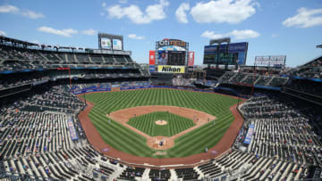 May 27, 2021; New York City, New York, USA; General view as New York Mets shortstop Francisco Lindor (12) bats against the Colorado Rockies during the first inning at Citi Field. Mandatory Credit: Brad Penner-USA TODAY Sports