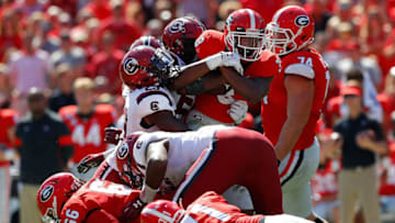 Zamir White #3 of the Georgia Bulldogs. (Photo by Kevin C. Cox/Getty Images)