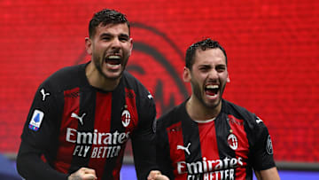 Theo Hernandez e Hakan Calhanoglu