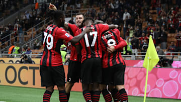L'esultanza del Milan 