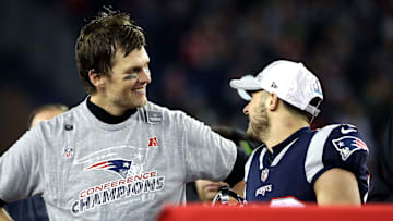 New England Patriots' Tom Brady and Danny Amendola